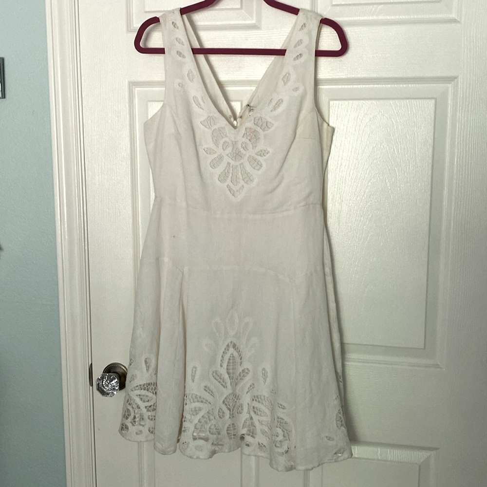 JOIE dress off white lined  size 10